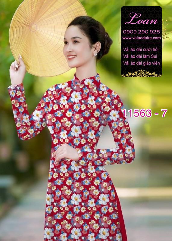 Vải áo dài hoa nhí Vải áo dài hoa nhí