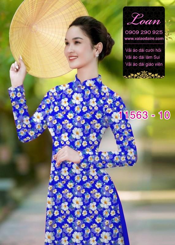 Vải áo dài hoa nhí Vải áo dài hoa nhí