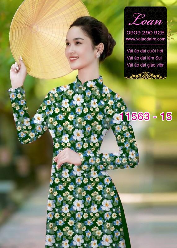 Vải áo dài hoa nhí Vải áo dài hoa nhí