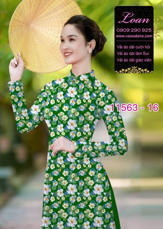 Vải áo dài hoa nhí Vải áo dài hoa nhí