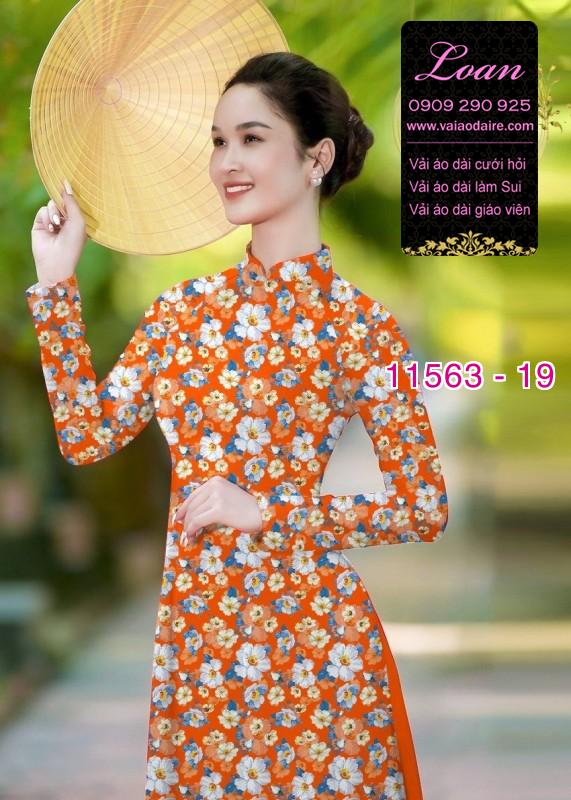 Vải áo dài hoa nhí Vải áo dài hoa nhí
