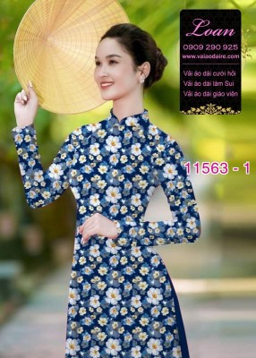 Vải áo dài hoa nhí-DT 11563