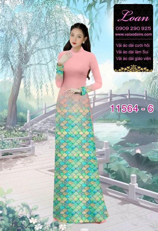Vải áo dài hoa 3D