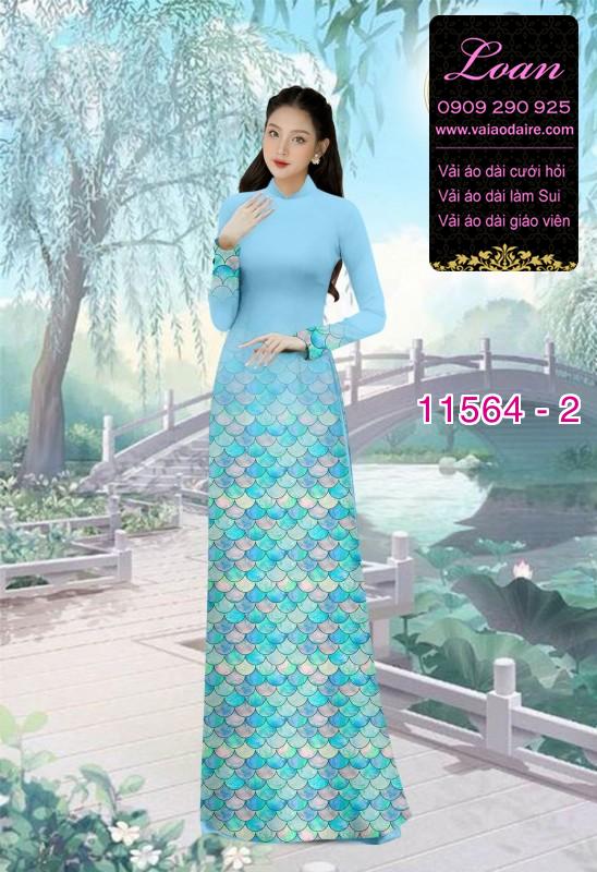 Vải áo dài hoa 3D