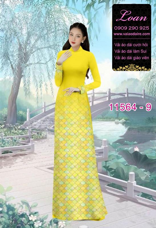 Vải áo dài hoa 3D
