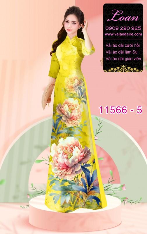 Vải áo dài hoa 3D Vải áo dài hoa 3D