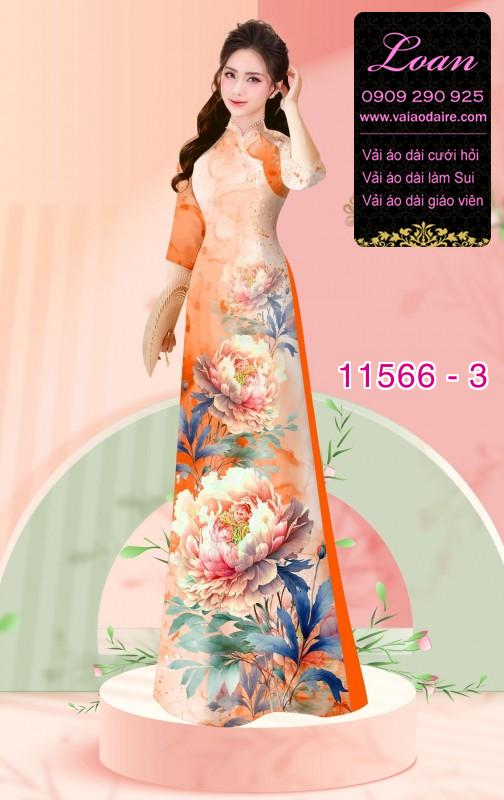 Vải áo dài hoa 3D Vải áo dài hoa 3D