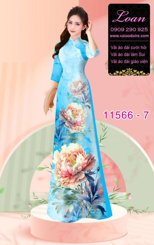 Vải áo dài hoa 3D Vải áo dài hoa 3D