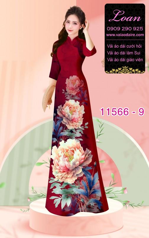 Vải áo dài hoa 3D Vải áo dài hoa 3D