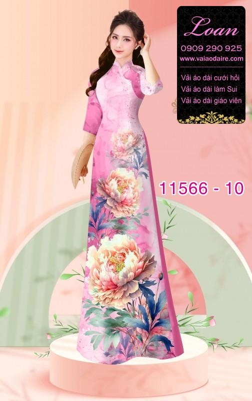 Vải áo dài hoa 3D Vải áo dài hoa 3D