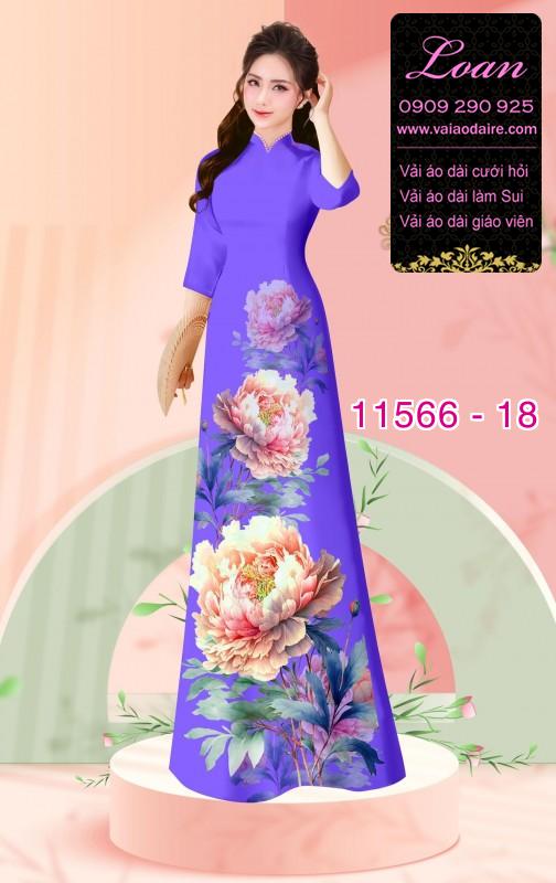 Vải áo dài hoa 3D Vải áo dài hoa 3D
