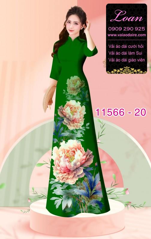Vải áo dài hoa 3D Vải áo dài hoa 3D