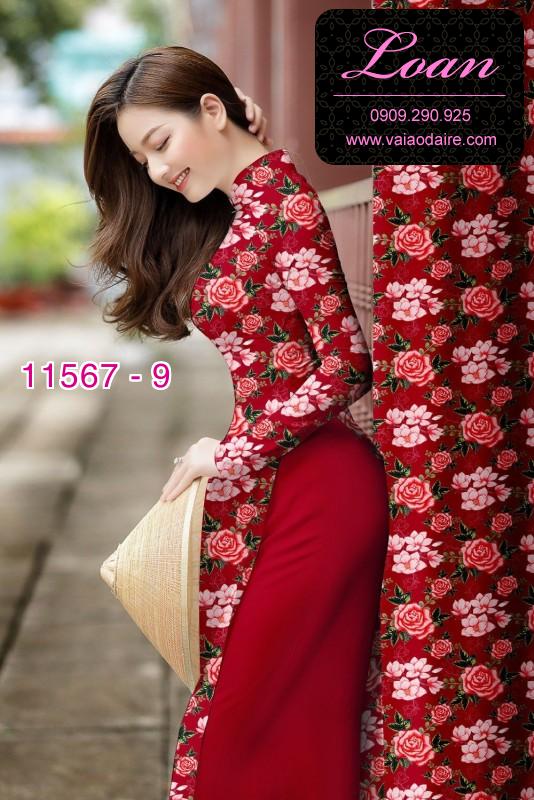 Vải áo dài hoa nhí
