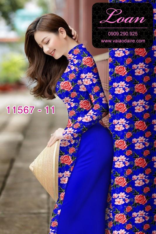 Vải áo dài hoa nhí