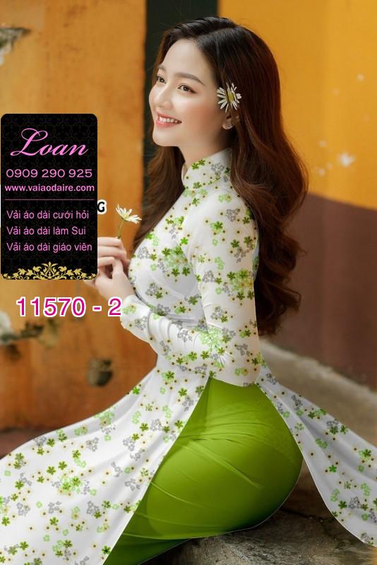 Vải áo dài hoa nhí