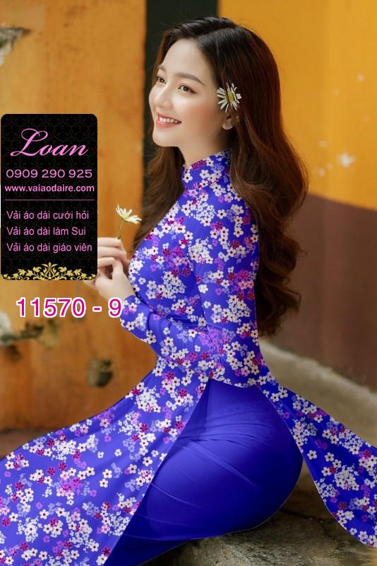 Vải áo dài hoa nhí