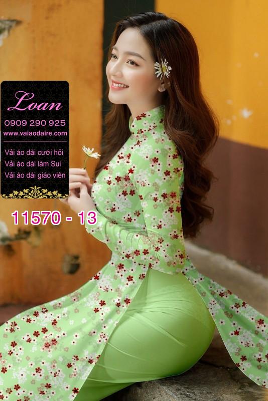 Vải áo dài hoa nhí