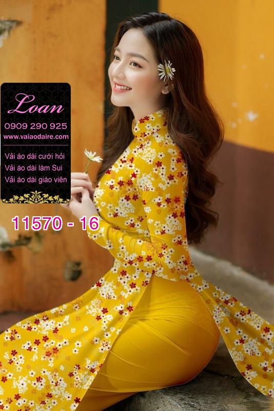 Vải áo dài hoa nhí