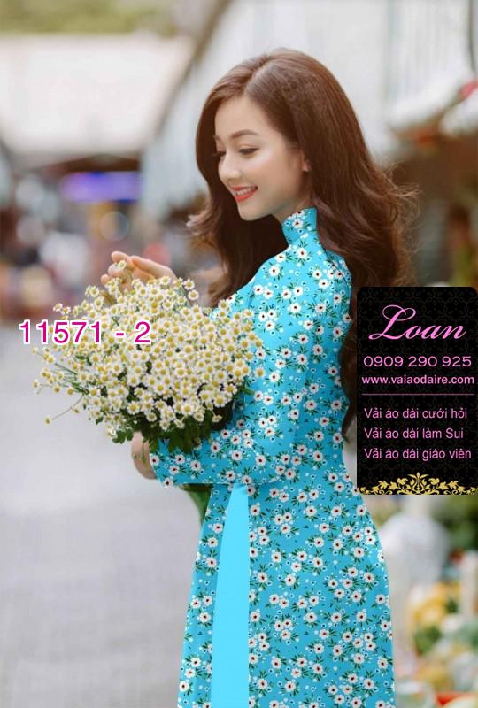 Vải áo dài hoa nhí Vải áo dài hoa nhí