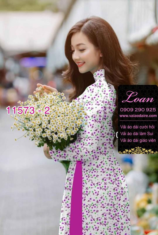 Vải áo dài hoa nhí