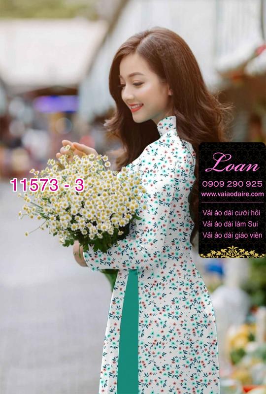Vải áo dài hoa nhí