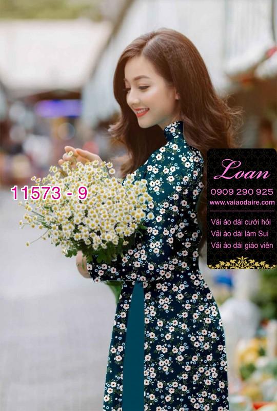 Vải áo dài hoa nhí