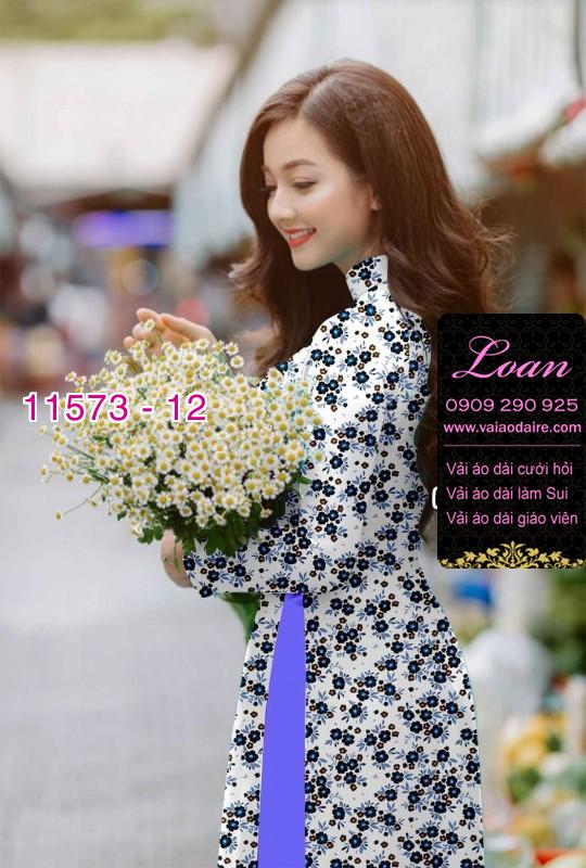 Vải áo dài hoa nhí