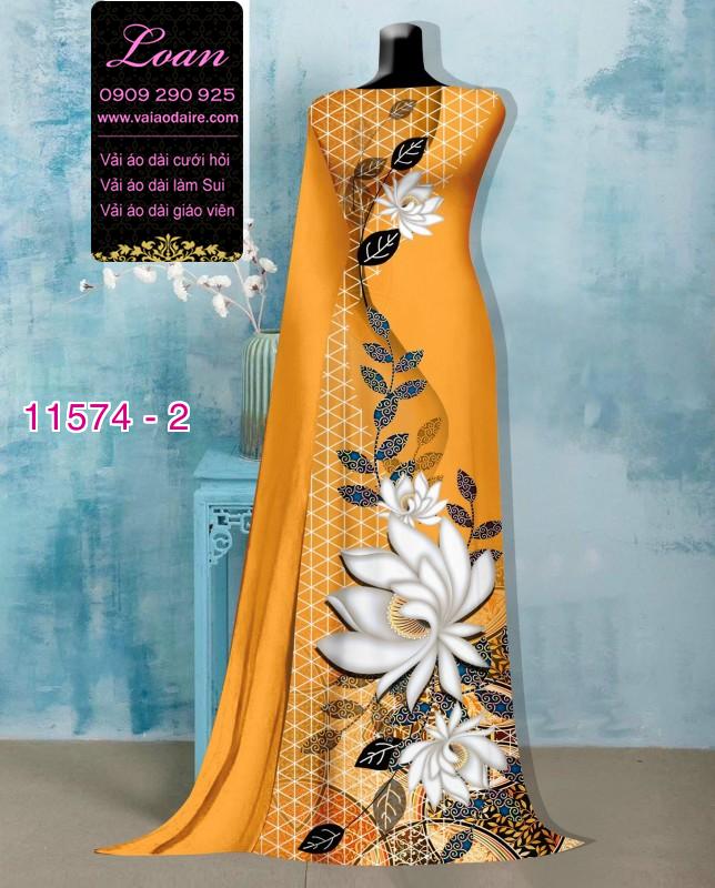 Vải áo dài hoa 3D Vải áo dài hoa 3D