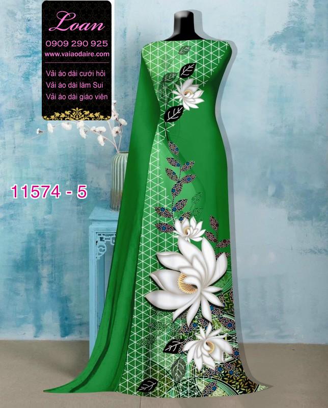 Vải áo dài hoa 3D Vải áo dài hoa 3D