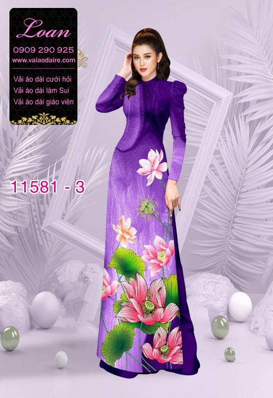 Vải áo dài hoa sen Vải áo dài hoa sen