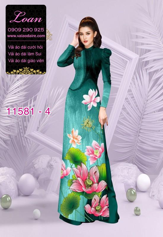 Vải áo dài hoa sen Vải áo dài hoa sen