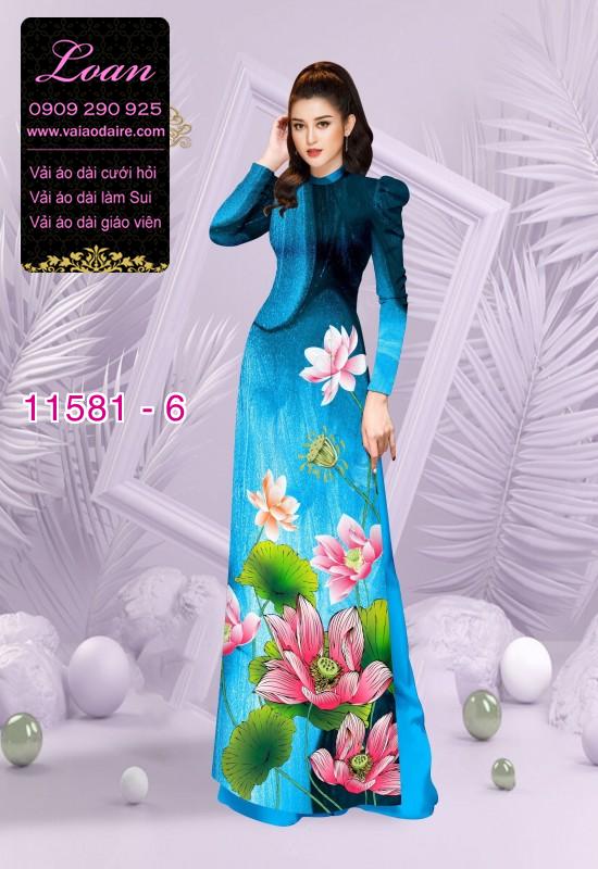 Vải áo dài hoa sen Vải áo dài hoa sen