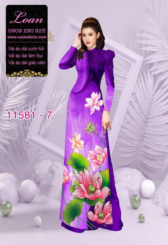 Vải áo dài hoa sen Vải áo dài hoa sen