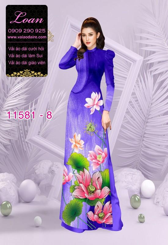 Vải áo dài hoa sen Vải áo dài hoa sen