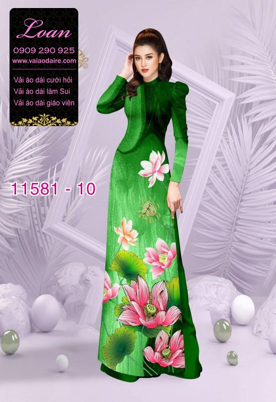Vải áo dài hoa sen Vải áo dài hoa sen