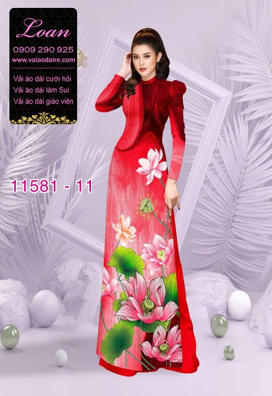 Vải áo dài hoa sen Vải áo dài hoa sen