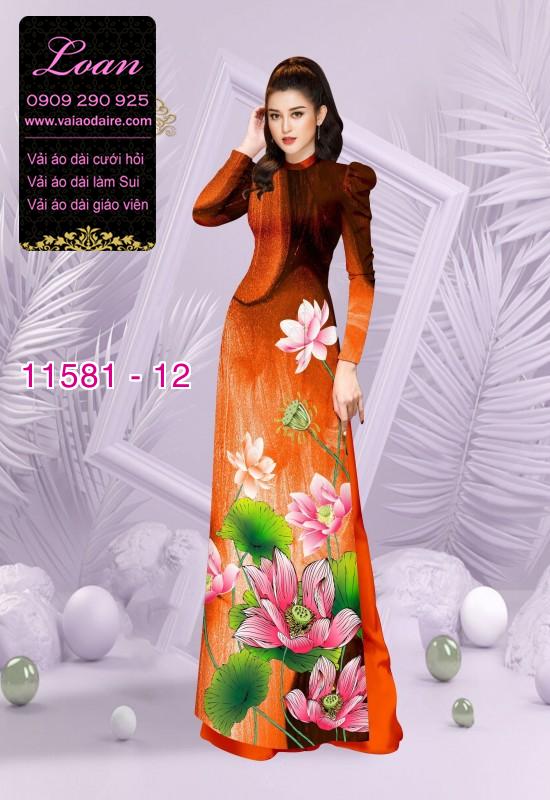 Vải áo dài hoa sen Vải áo dài hoa sen