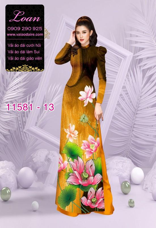 Vải áo dài hoa sen Vải áo dài hoa sen
