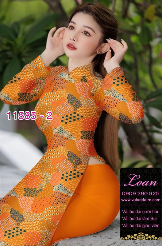 Vải áo dài hoa 3D Vải áo dài hoa 3D