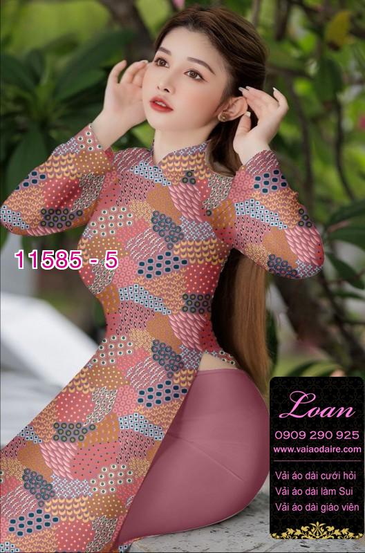 Vải áo dài hoa 3D Vải áo dài hoa 3D