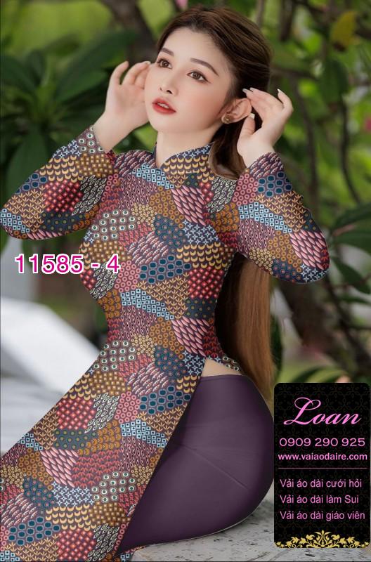 Vải áo dài hoa 3D Vải áo dài hoa 3D
