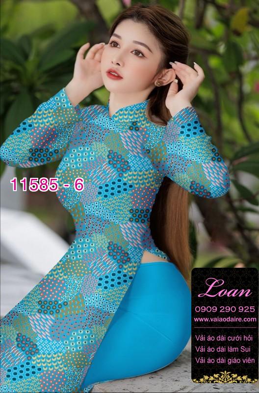 Vải áo dài hoa 3D Vải áo dài hoa 3D