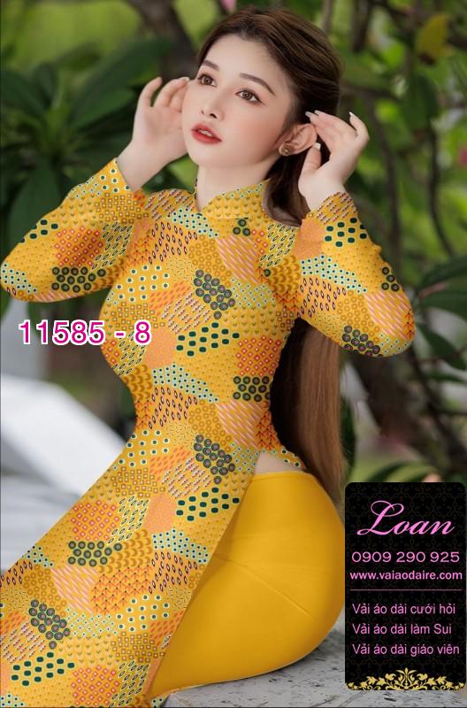 Vải áo dài hoa 3D Vải áo dài hoa 3D