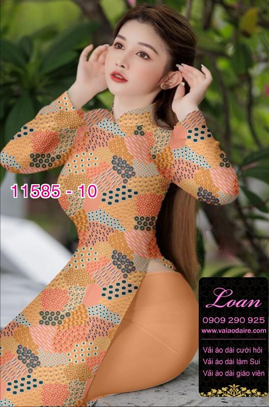 Vải áo dài hoa 3D Vải áo dài hoa 3D
