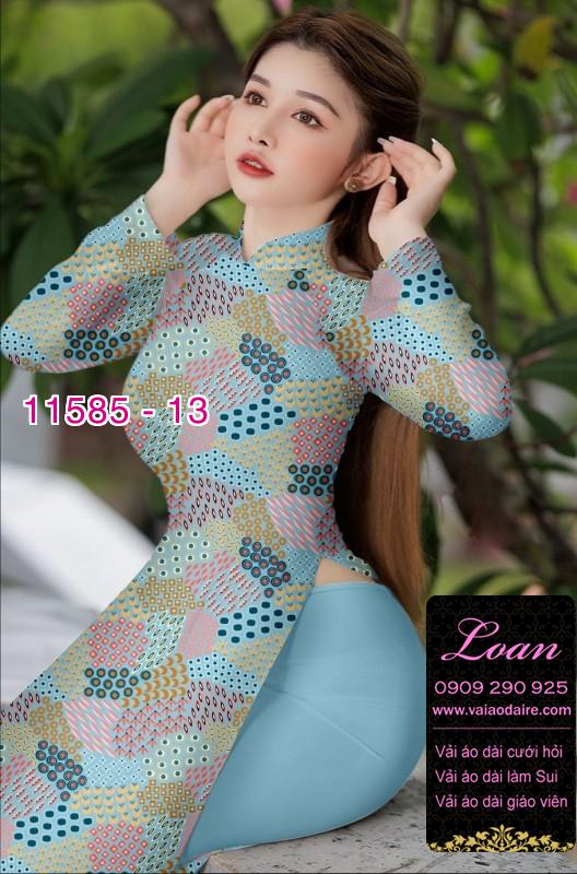 Vải áo dài hoa 3D Vải áo dài hoa 3D