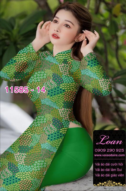 Vải áo dài hoa 3D Vải áo dài hoa 3D