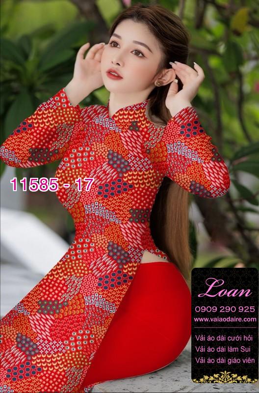 Vải áo dài hoa 3D Vải áo dài hoa 3D