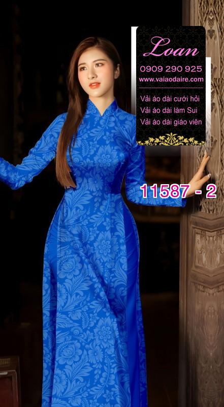 Vải áo dài hoa nhí