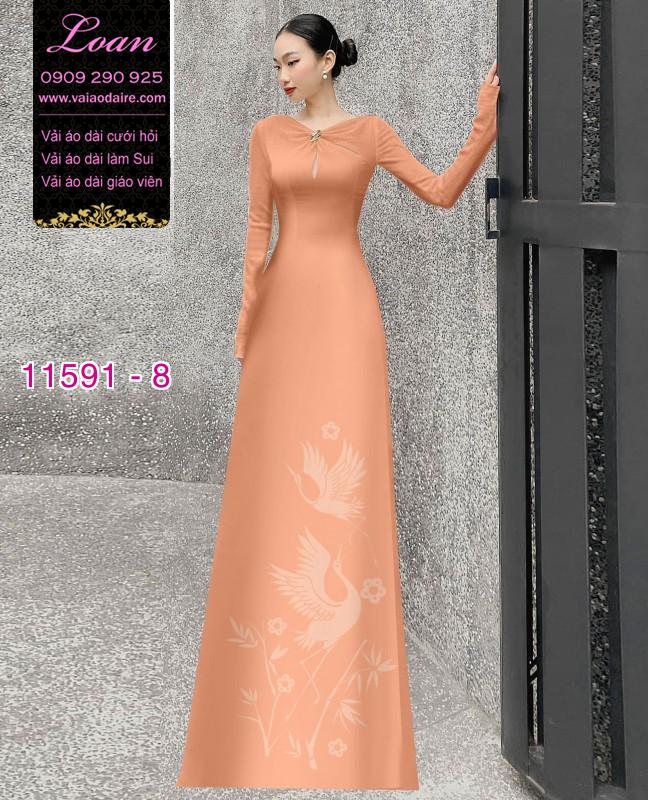 Vải áo dài in 4D