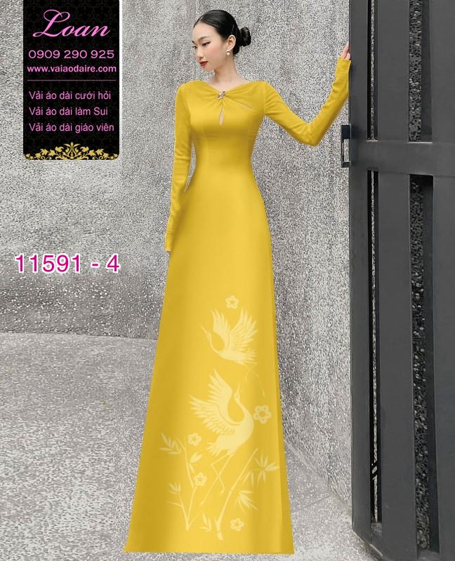 Vải áo dài in 4D